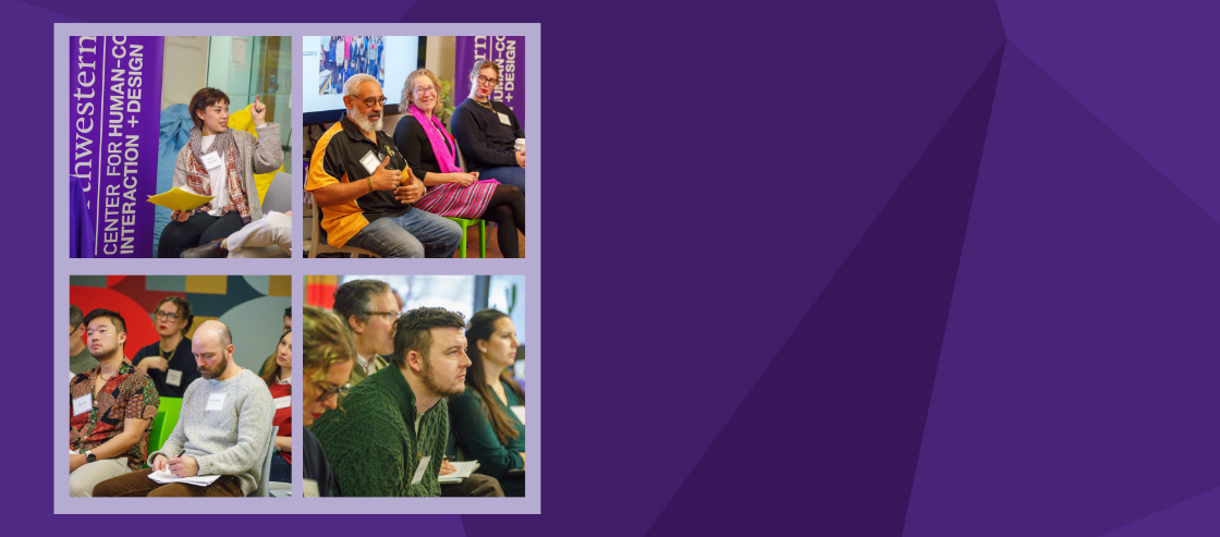 banner with four photographs of event