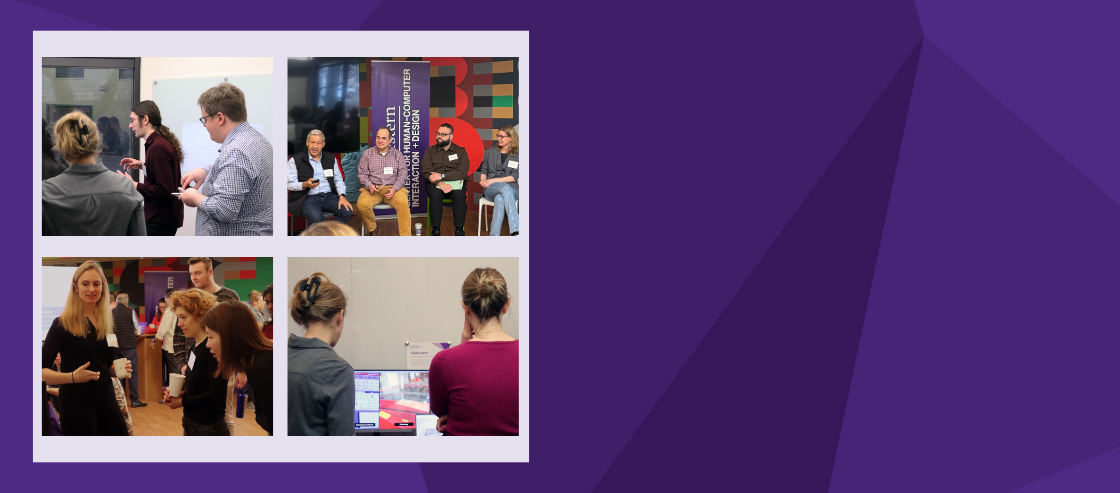 banner with four images from the talk on the left side